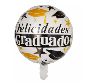 Globo helio 18 Felicidades Graduado